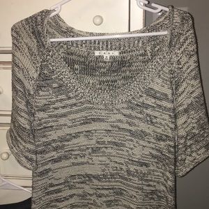 Cabi: Gray chunky knit sweater dress